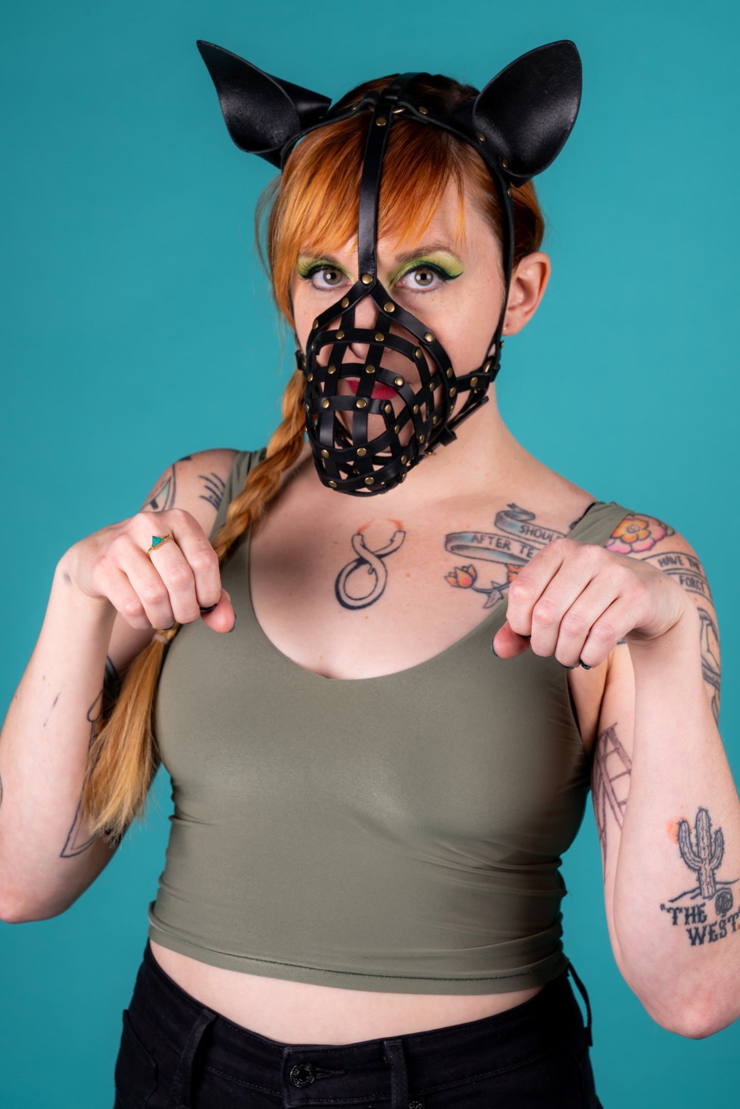 Leather Pup Mask