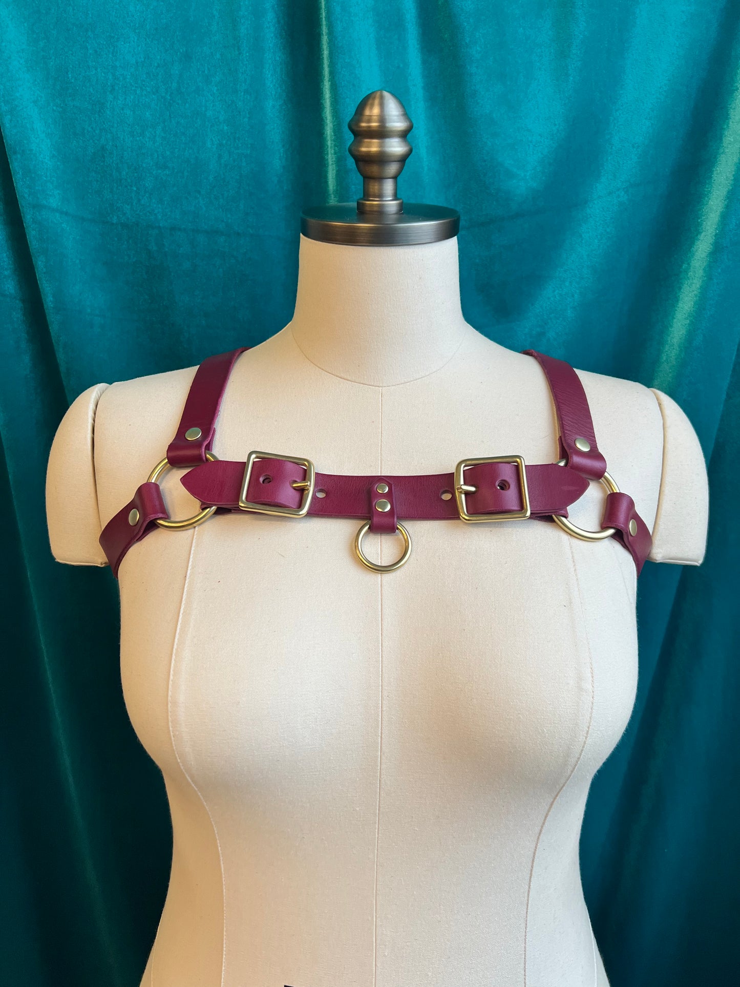 Plum Lexi Bulldog Harness Sample