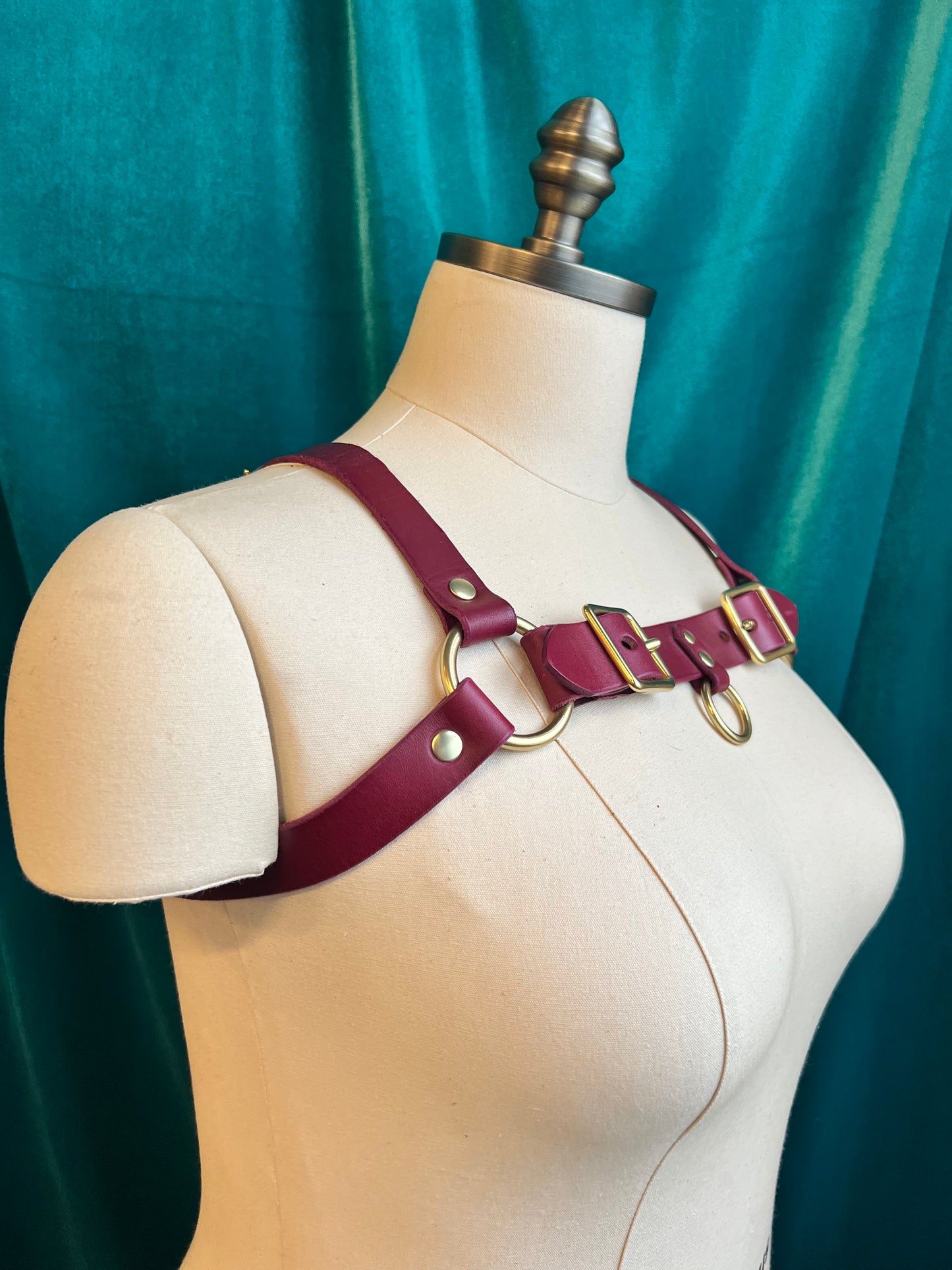 Plum Lexi Bulldog Harness Sample