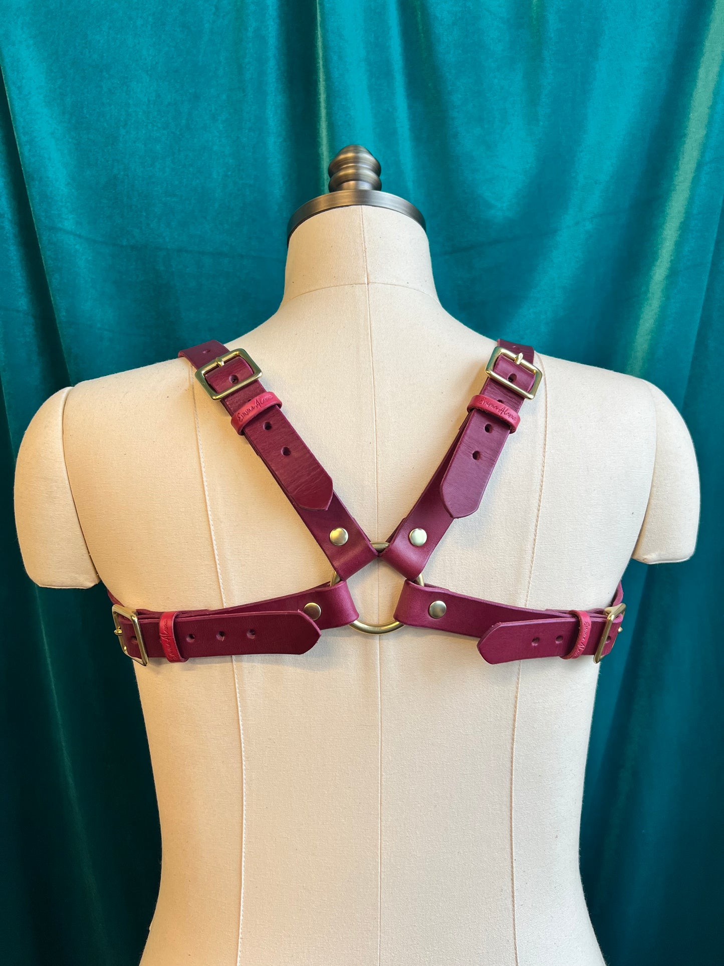 Plum Lexi Bulldog Harness Sample