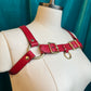 Red Lexi Bulldog Harness Sample