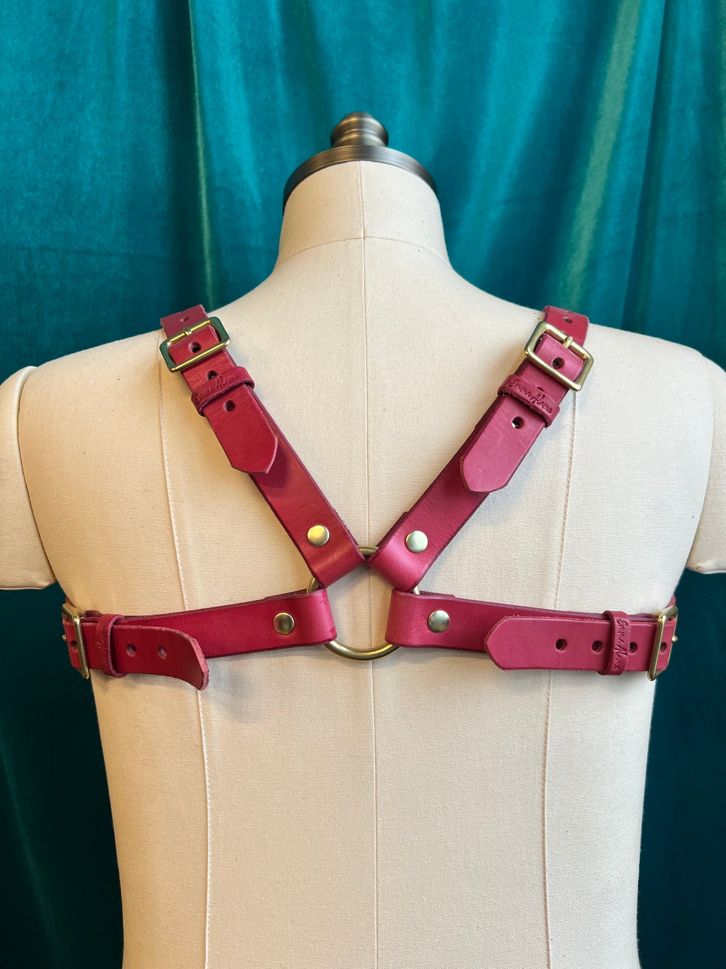 Pink Lexi Bulldog Harness Sample