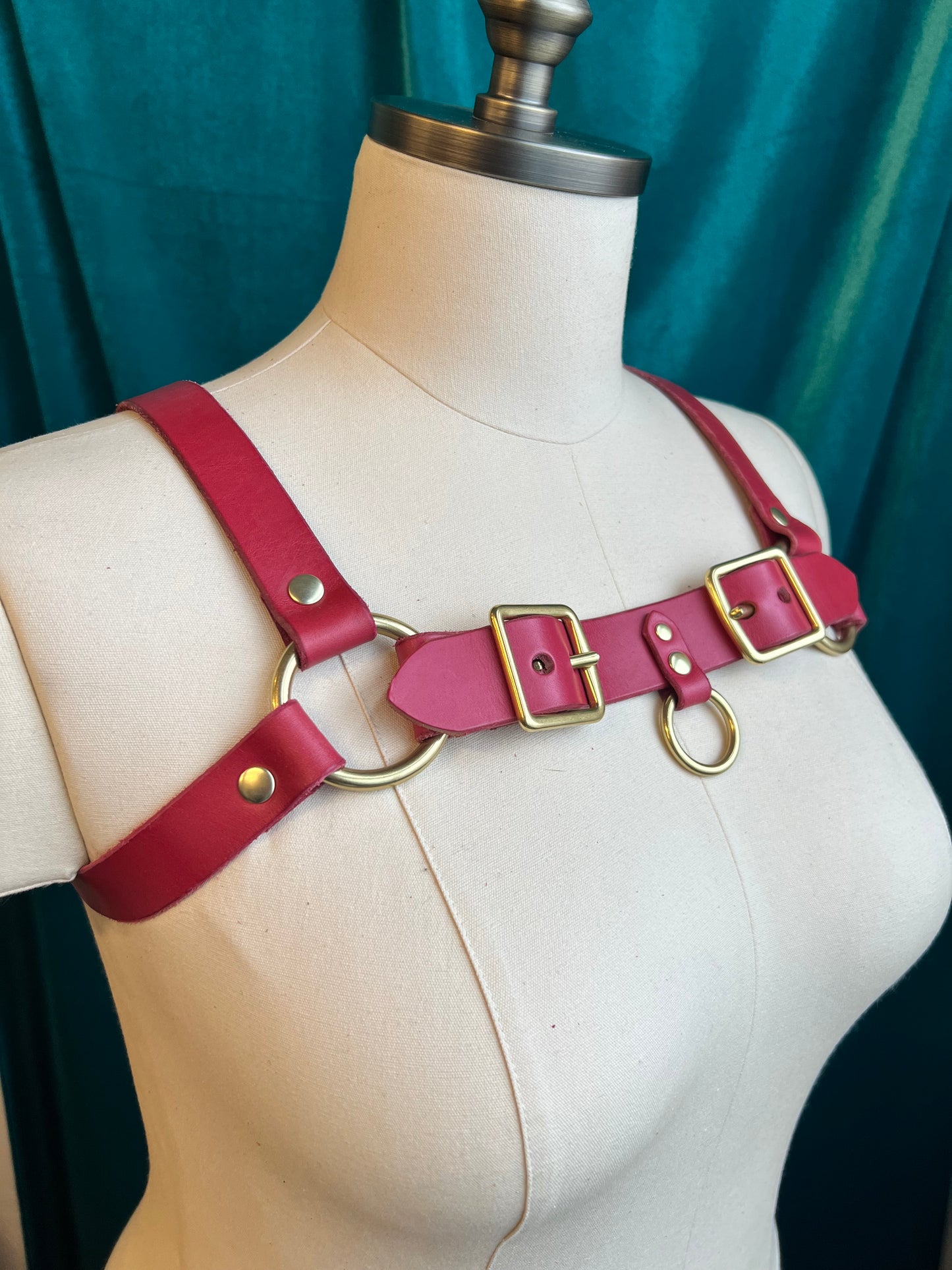 Pink Lexi Bulldog Harness Sample